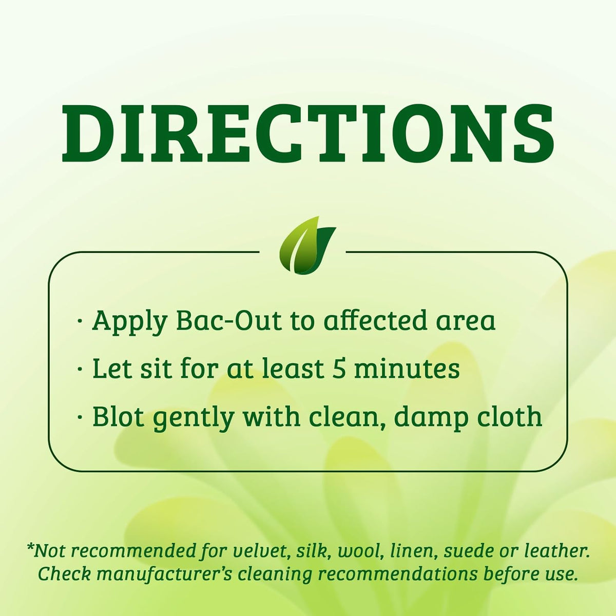 Bac-Out Stain Remover for Clothes & Carpet - 32 Ounce - Natural, Enzymatic, Destroys Stains & Odors Safely, for Pet Stains, Laundry, Diapers, Wine, Carpets, Eco-Friendly, Plant-Based