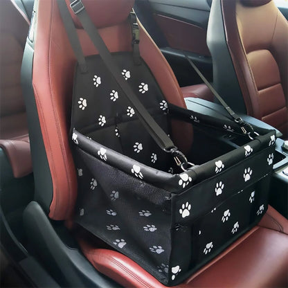 Dog Car Seat for Small Dogs, Portable and Washable Puppy Dog Booster Seats for Car Front Seat with Clip-On Leash, Breathable Folding Travel Carrier Bag