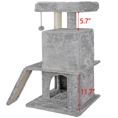 Elevate Your Cat's Playtime: Stylish Cat Tree Condo Tower for Small to Medium Cats - Available in Various Sizes!