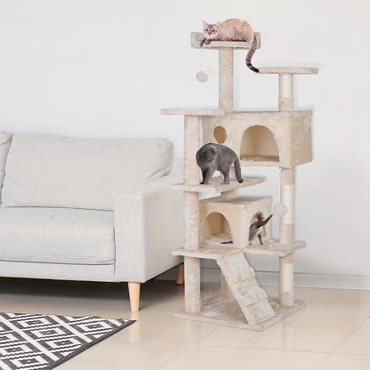 Elevate Your Cat's Playtime: Stylish Cat Tree Condo Tower for Small to Medium Cats - Available in Various Sizes!