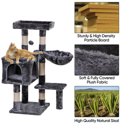 Elevate Your Cat's Playtime: Stylish Cat Tree Condo Tower for Small to Medium Cats - Available in Various Sizes!