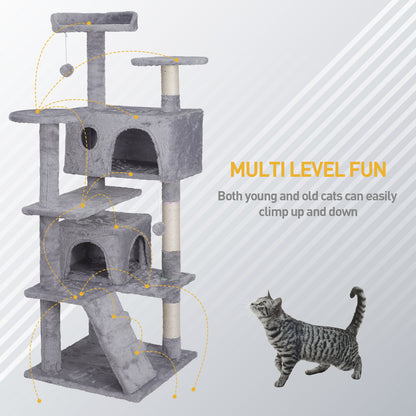 Elevate Your Cat's Playtime: Stylish Cat Tree Condo Tower for Small to Medium Cats - Available in Various Sizes!