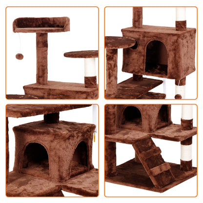 Elevate Your Cat's Playtime: Stylish Cat Tree Condo Tower for Small to Medium Cats - Available in Various Sizes!