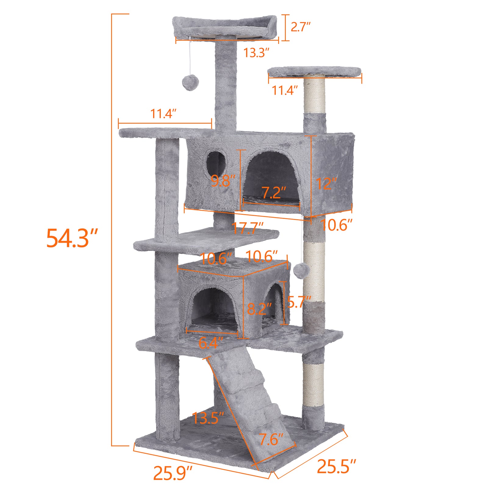 Elevate Your Cat's Playtime: Stylish Cat Tree Condo Tower for Small to Medium Cats - Available in Various Sizes!