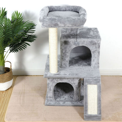 Elevate Your Cat's Playtime: Stylish Cat Tree Condo Tower for Small to Medium Cats - Available in Various Sizes!