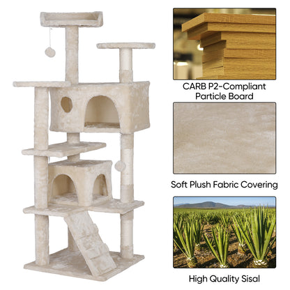 Elevate Your Cat's Playtime: Stylish Cat Tree Condo Tower for Small to Medium Cats - Available in Various Sizes!